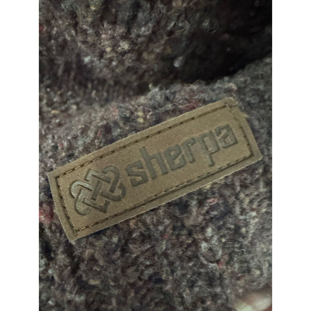 Sherpa Adventure Gear Sweater XL Brown Chunky Knit Textured Outdoor - Picture 3 of 9